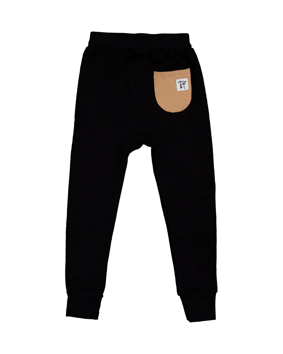 RADICOOL TRIBE SPACEPANT IN BLACK & CARAMEL