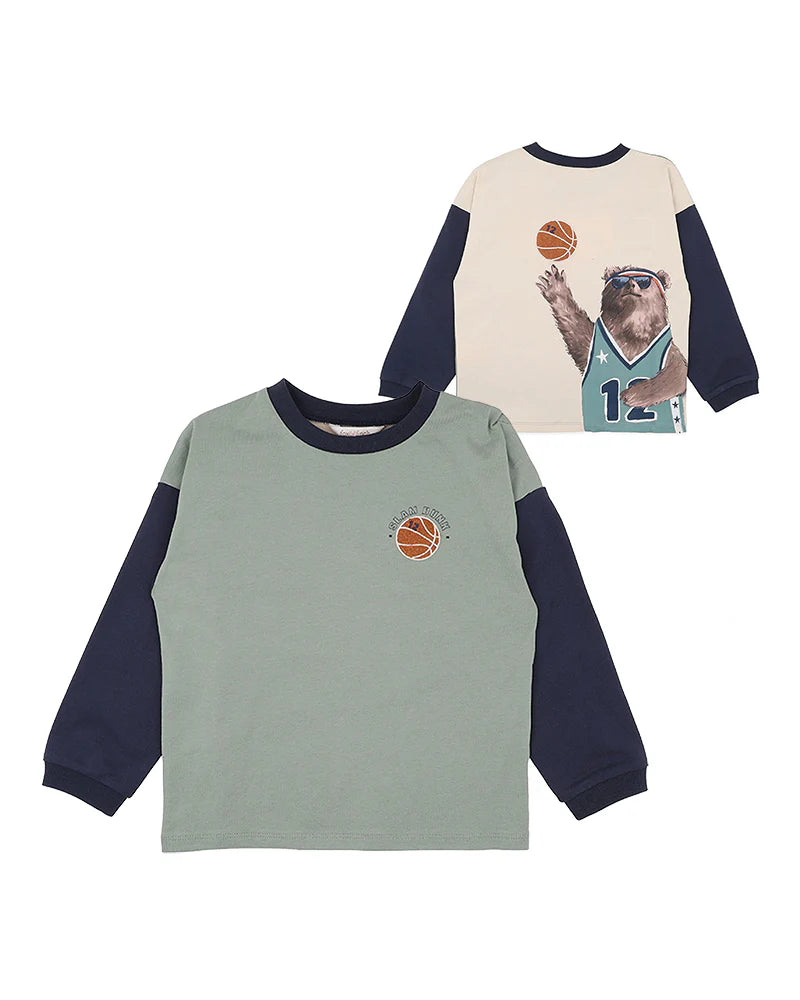 FOX & FINCH WILD SIDE BASKETBALL TEE (3-5)