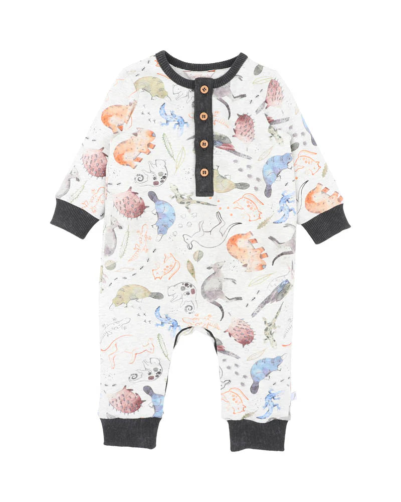 FOX & FINCH OUTBACK ADVENTURE PRINT ROMPER