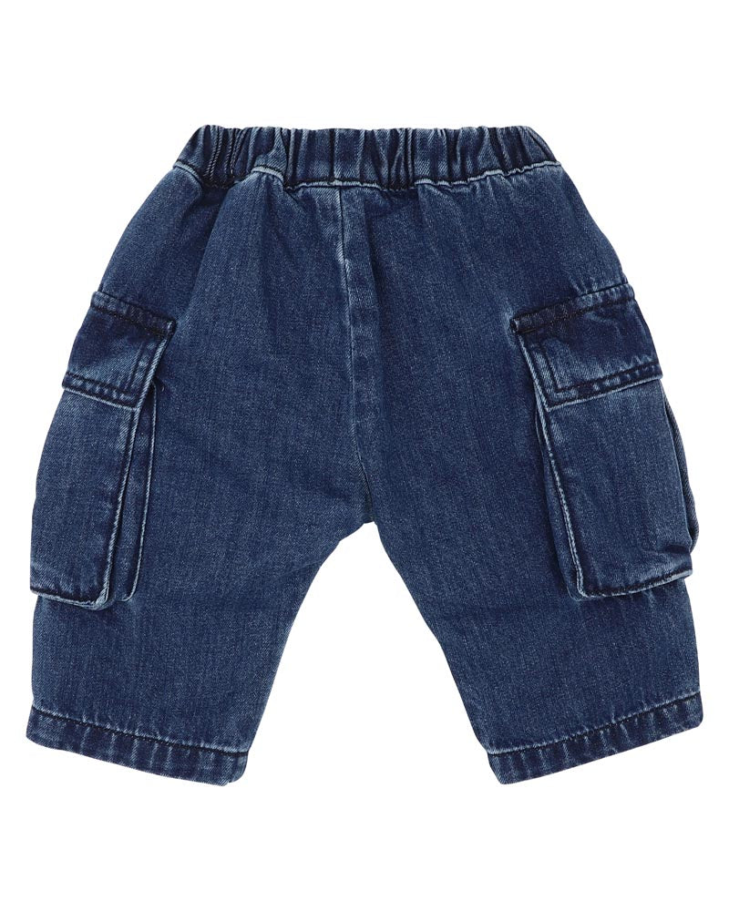 BEBE INDIGO PULL ON CARGO JEANS