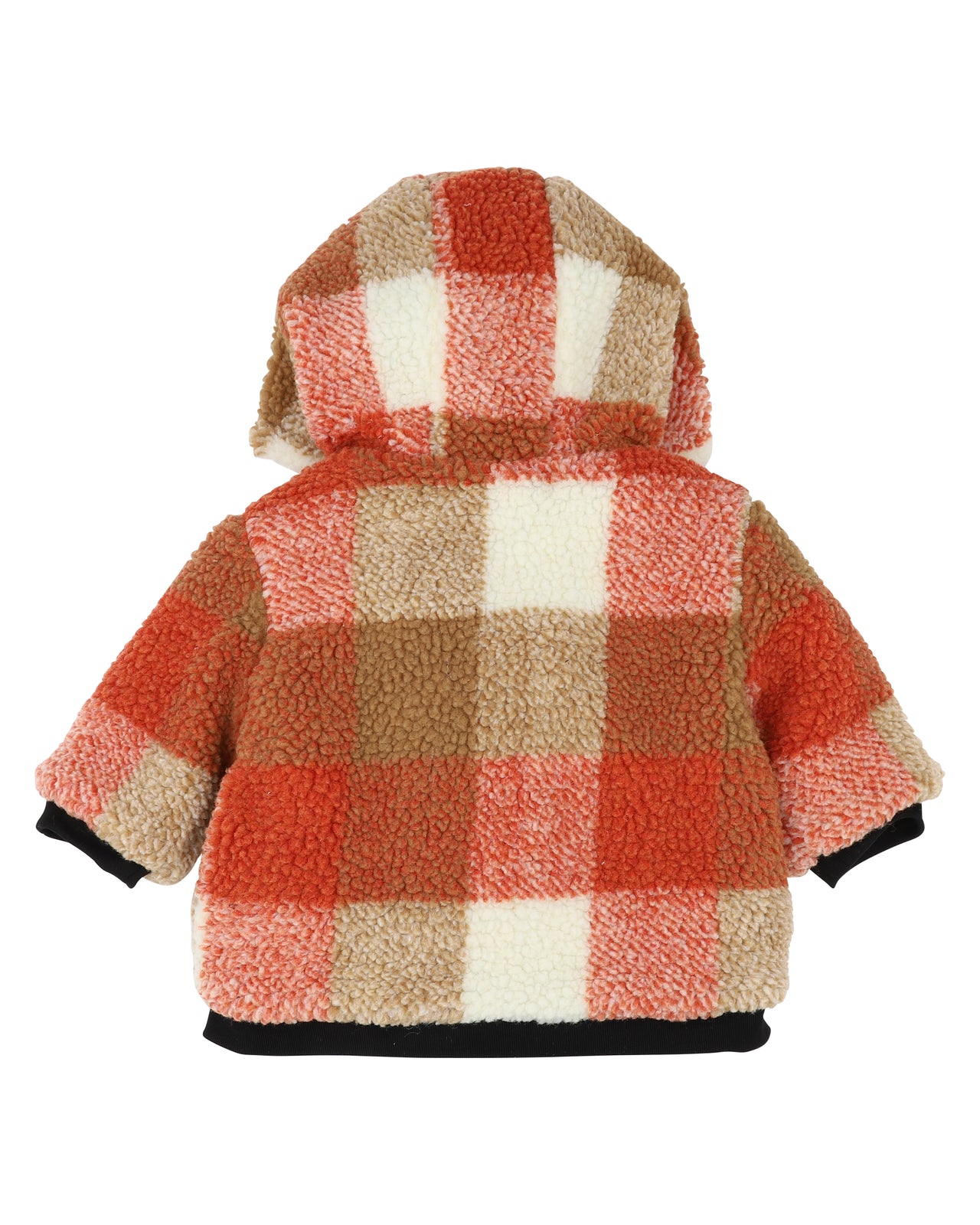 FOX & FINCH MR FOX SHERPA CHECK JACKET 3-7YRS