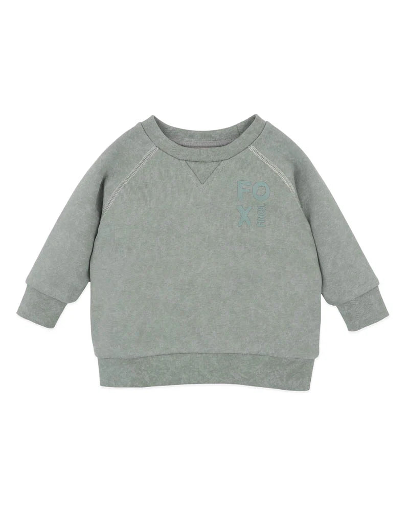 BEBE WILD SIDE MINERAL WASH SWEATER