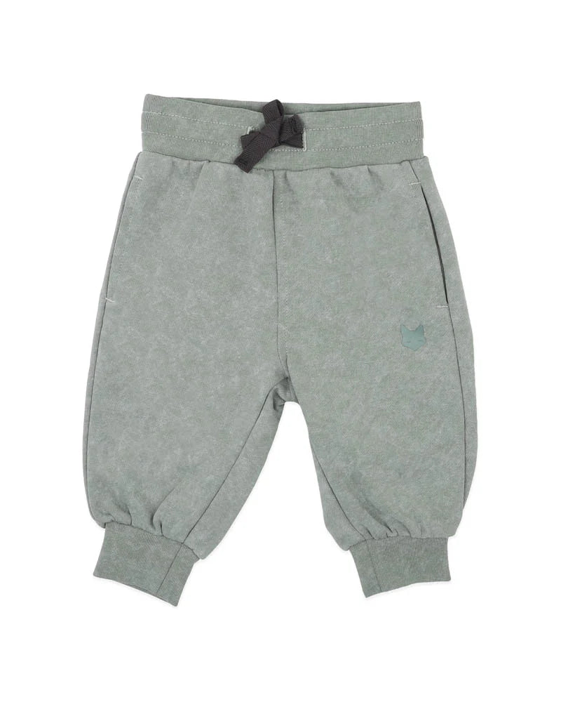 BEBE WILD SIDE MINERAL WASH TRACK PANT