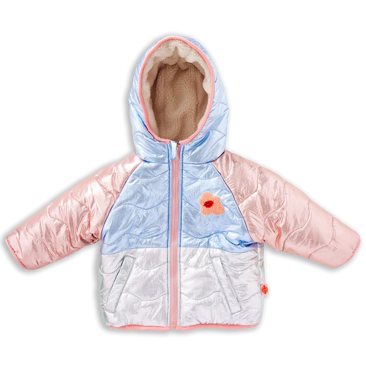 HALCYON NIGHTS HEJ BLOMMA! REVERSIBLE PUFFER JACKET