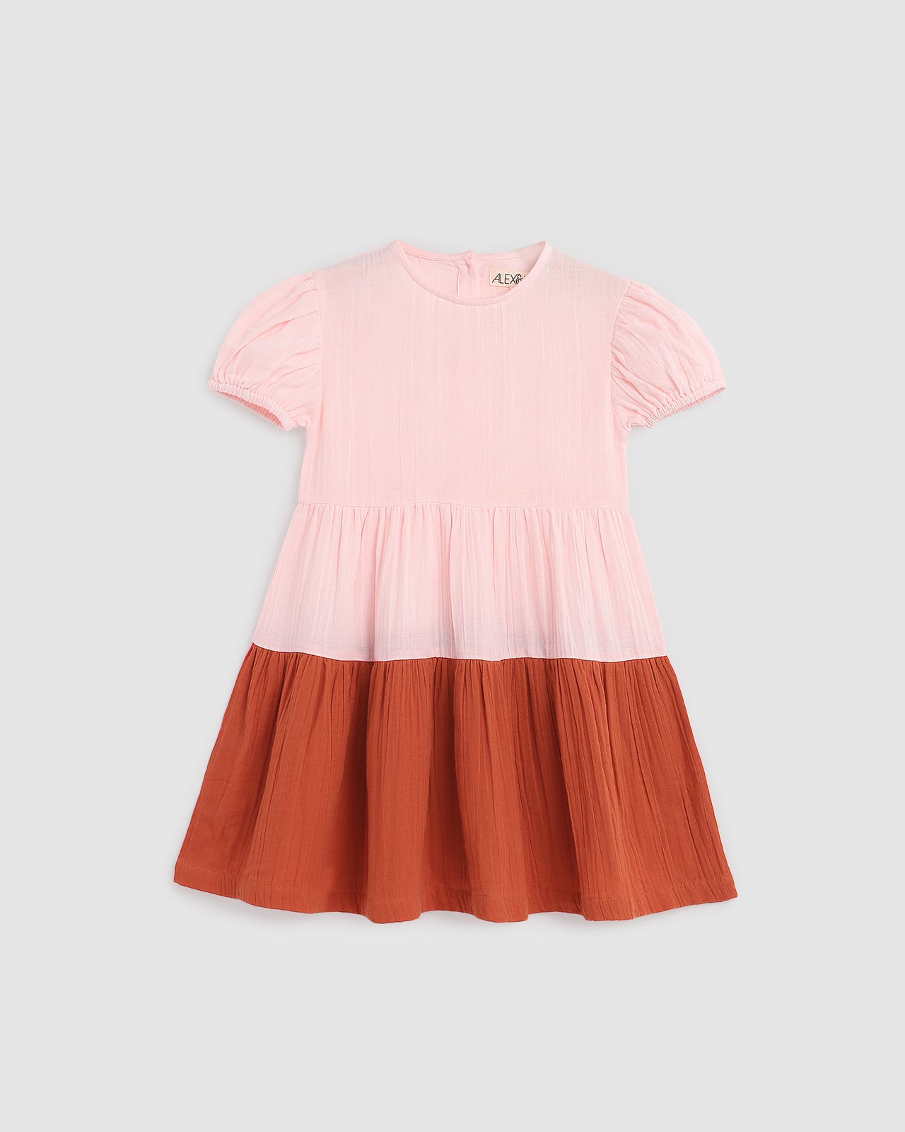 ALEX & ANT CLARA DRESS PETAL PINK/FLAME RED
