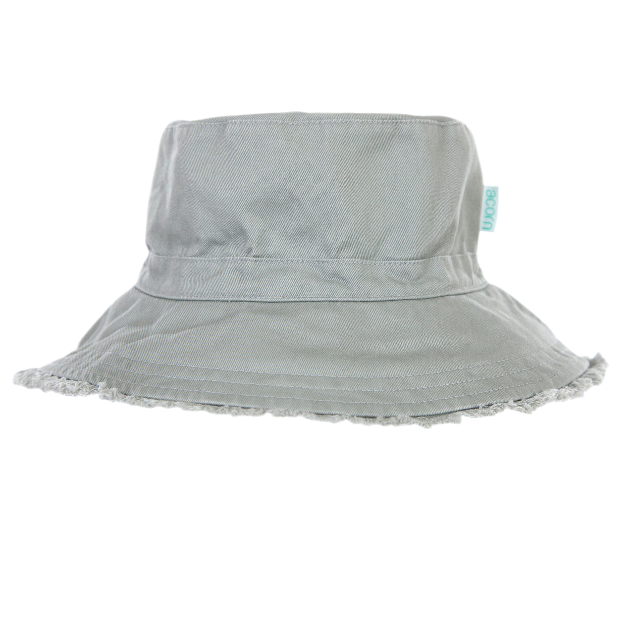 ACORN KHAKI FRAYED BUCKET HAT