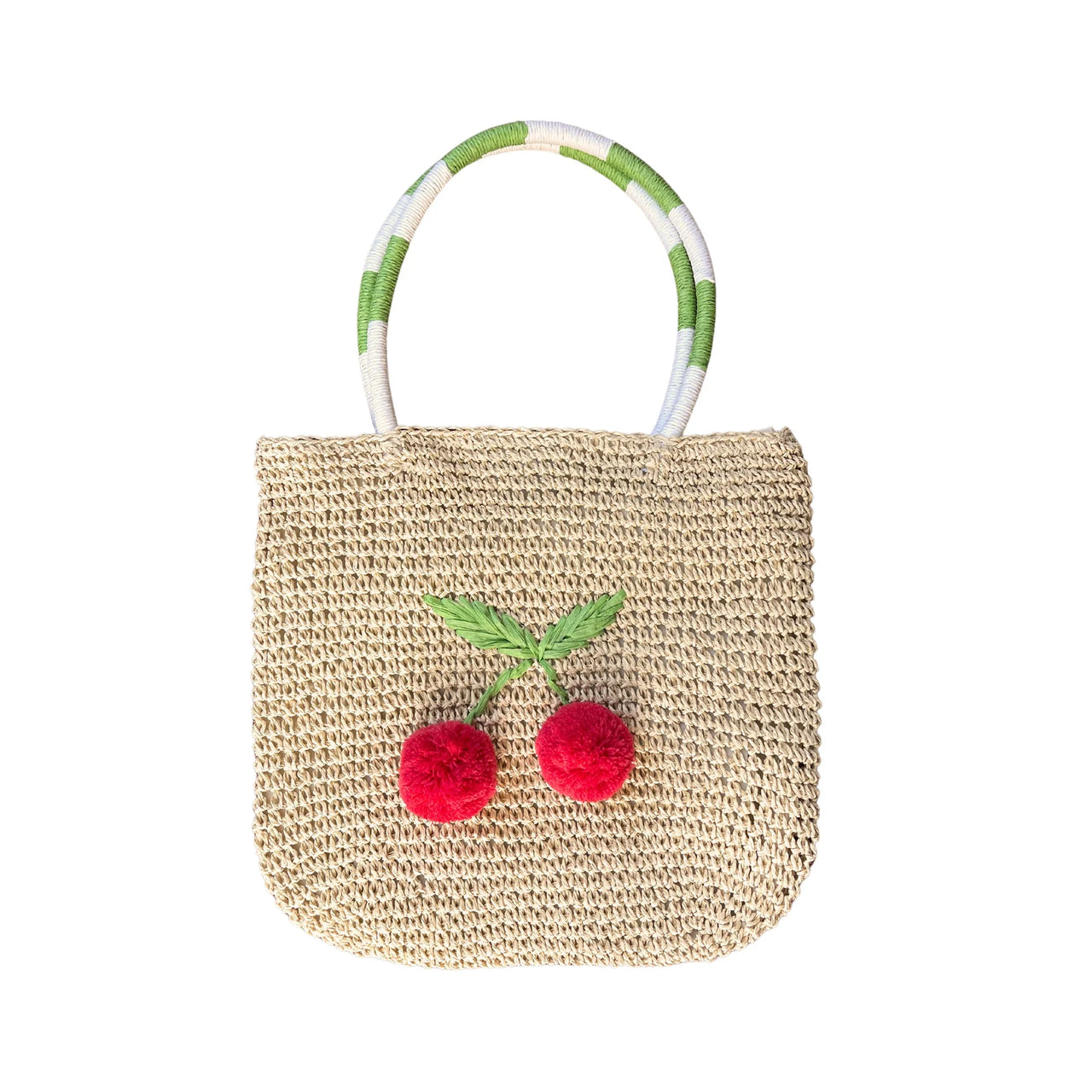 ACORN CHERRY POM POM CROCHET BAG