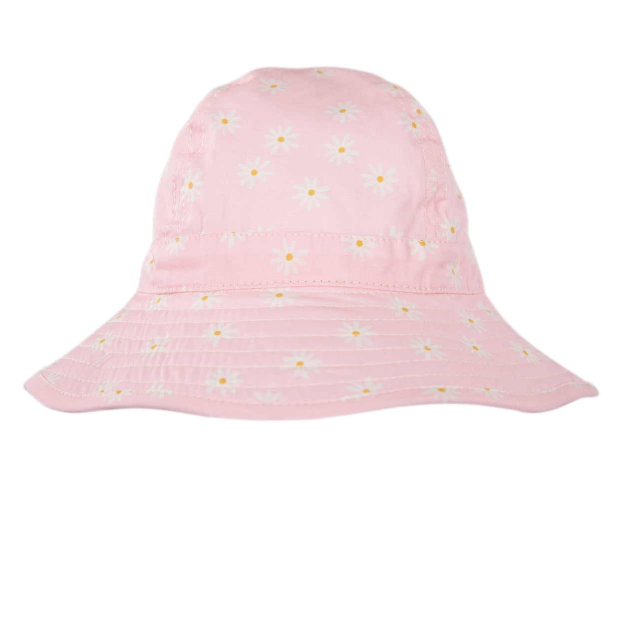 ACORN DAISY FIELDS WIDE BRIM INFANT HAT - PINK/CREAM