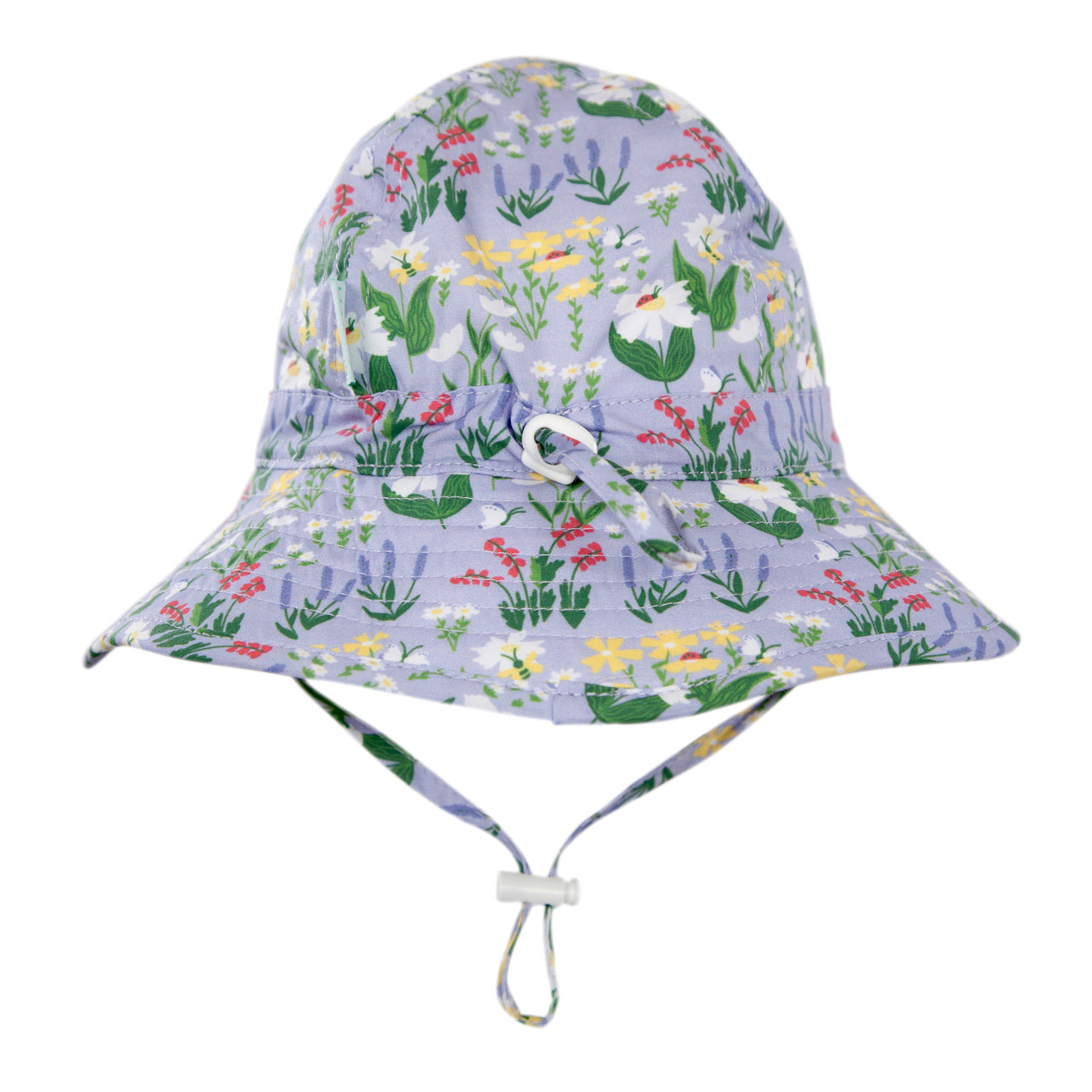 ACORN CHATEAU BLOOMS WIDE BRIM SUNHAT - LAVENDER/MULTI