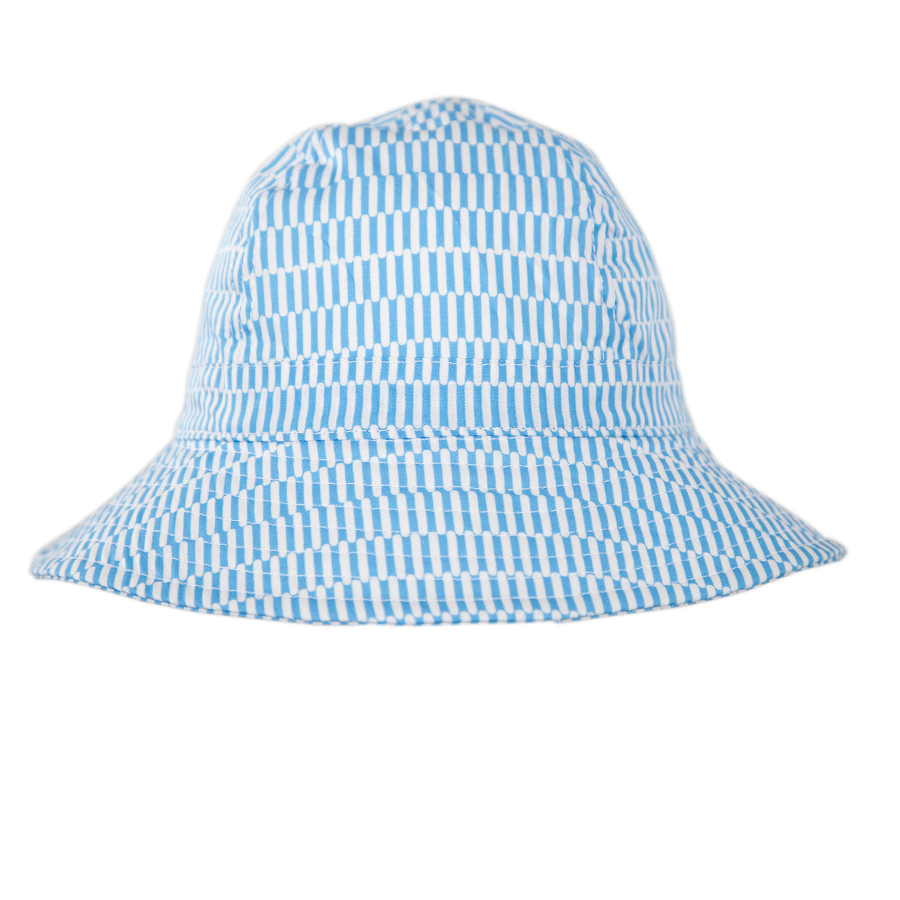ACORN MYKONOS WIDE BRIM INFANT HAT - BLUE/WHITE