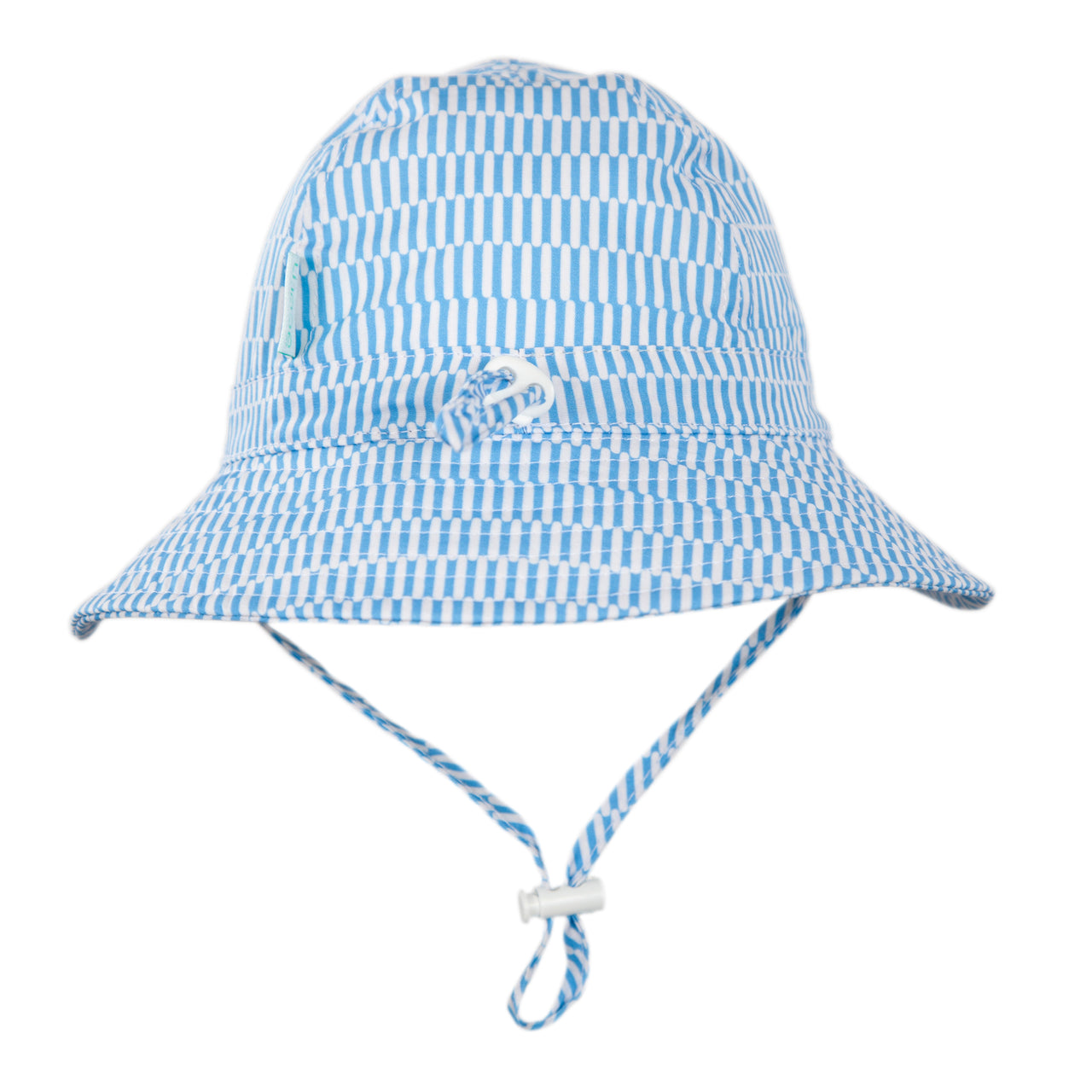 ACORN MYKONOS WIDE BRIM INFANT HAT - BLUE/WHITE