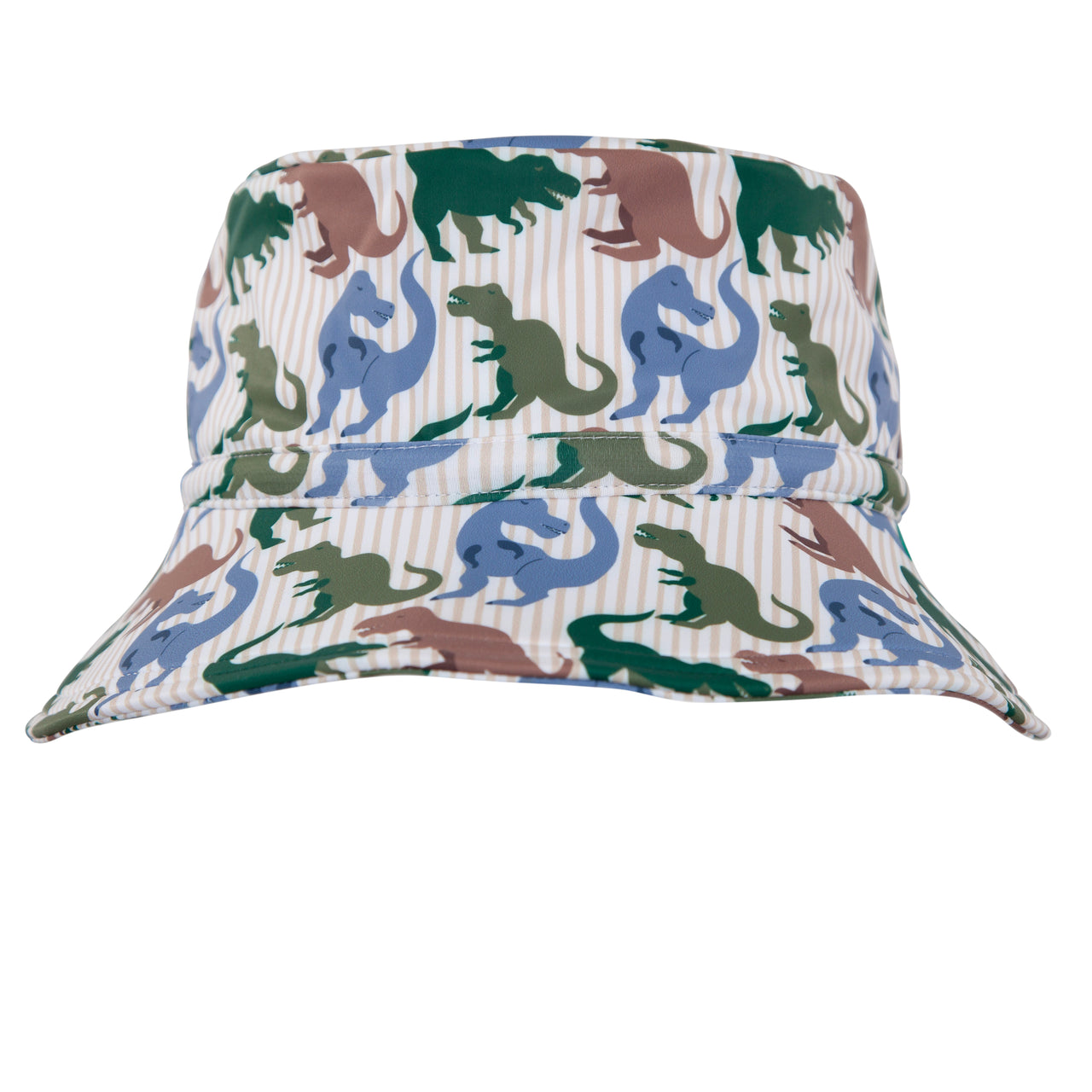 ACORN T-REX WIDE BRIM SWIM BUCKET HAT - BLUE/BROWN/GREEN