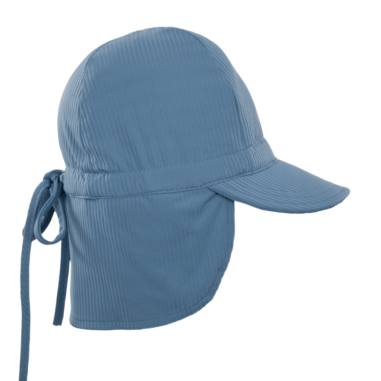 ACORN ATLANTIC BLUE SWIM FLAP CAP - BLUE