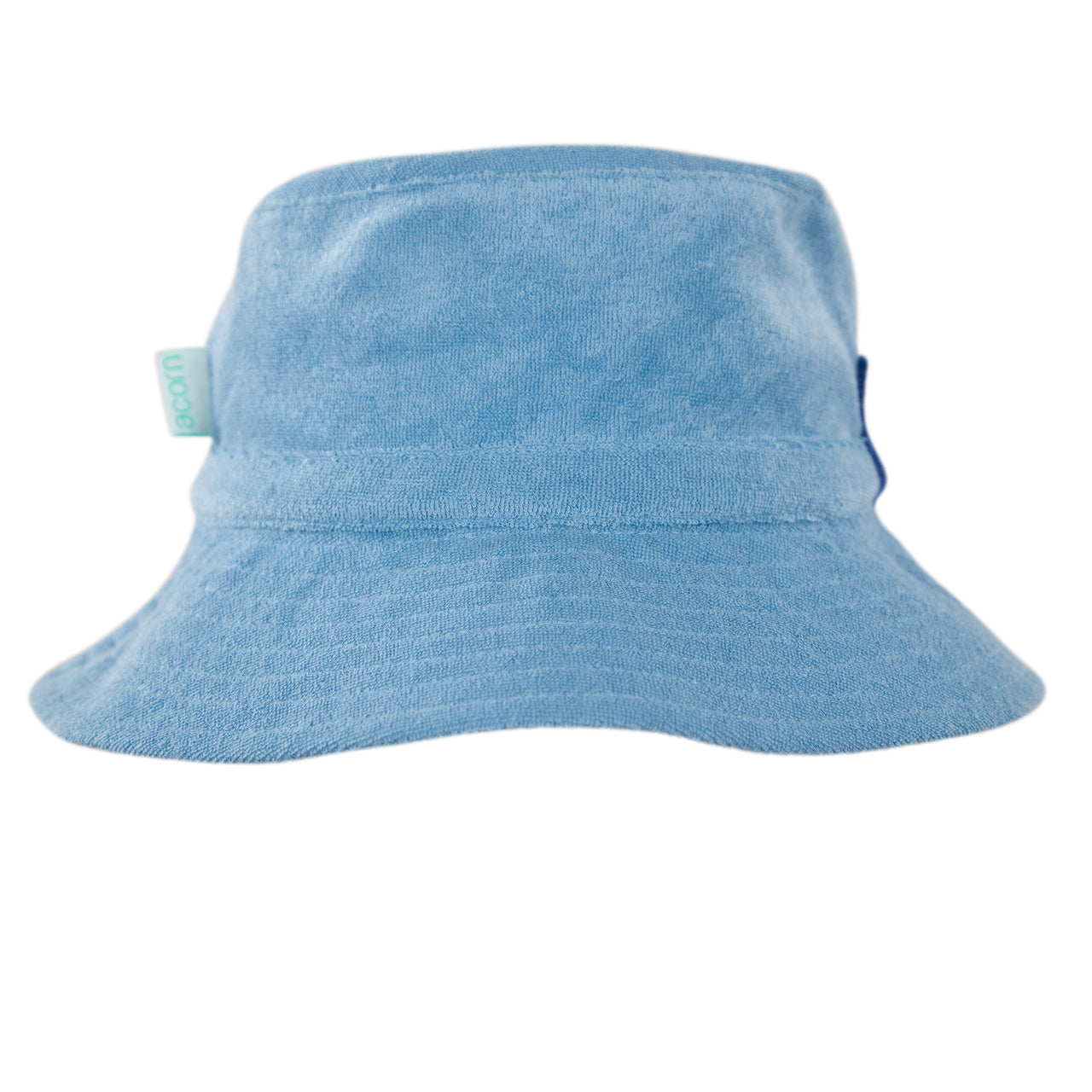 ACORN TERRY TOWELLING BUCKET HAT - MID AND LIGHT BLUE
