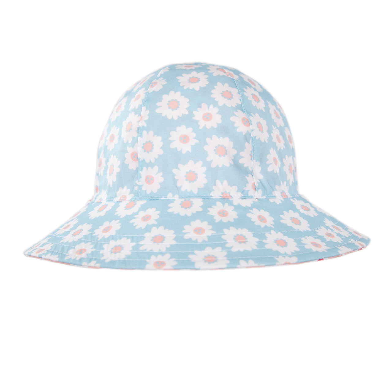ACORN CAMELLIA WIDE BRIM REVERSIBLE SUNHAT - PINK/BLUE
