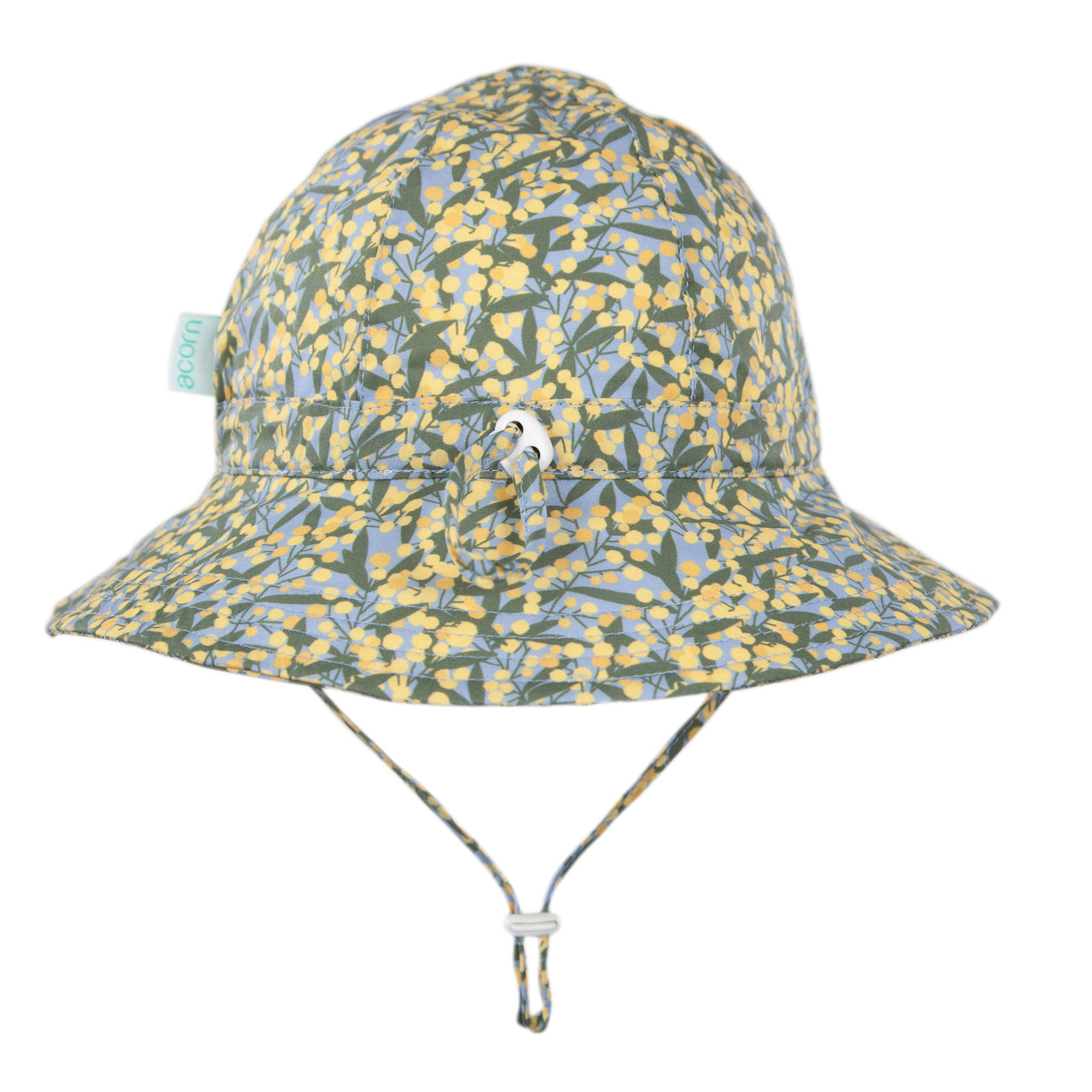 ACORN GOLDEN WATTLE WIDE BRIM SUNHAT - BLUE/YELLOW/GREEN