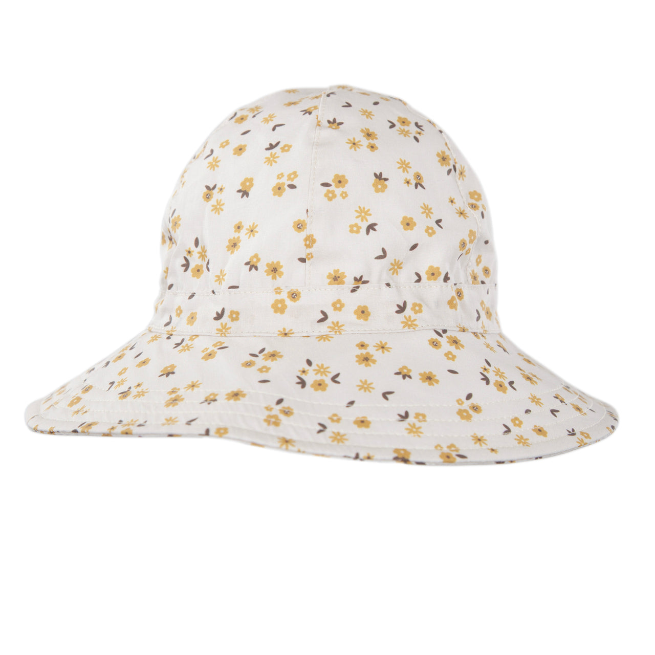 ACORN AMBER BLOOMS WIDE BRIM SUNHAT - CREAM/GOLD/BROWN