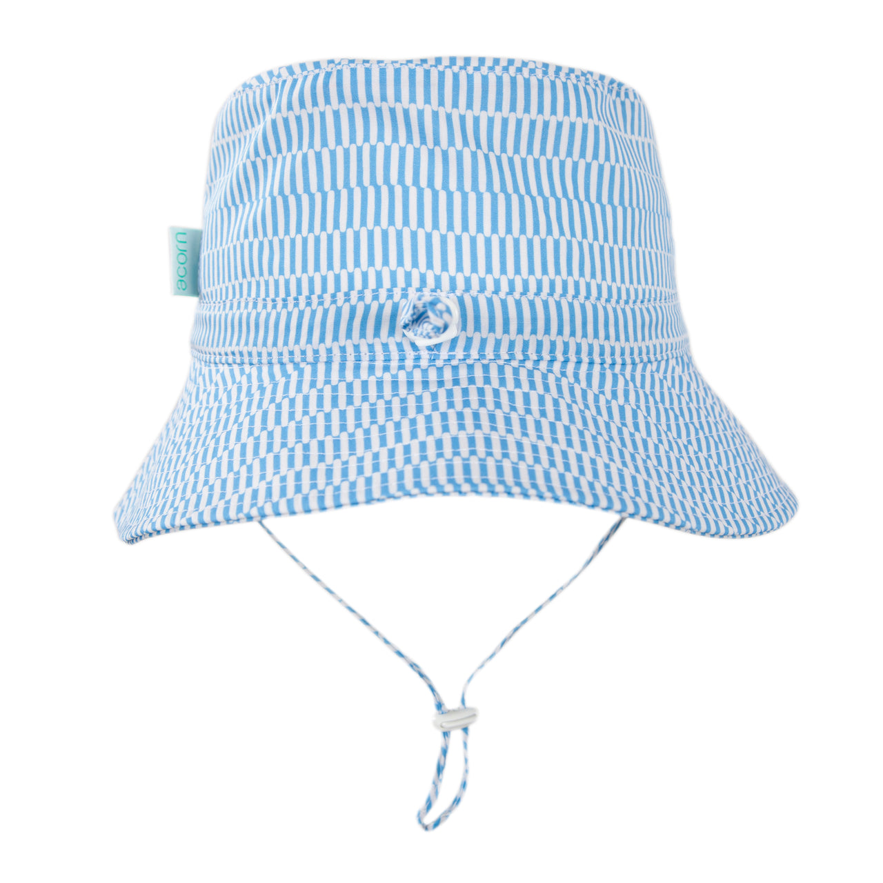ACORN MYKONOS WIDE BRIM BUCKET HAT- BLUE/WHITE
