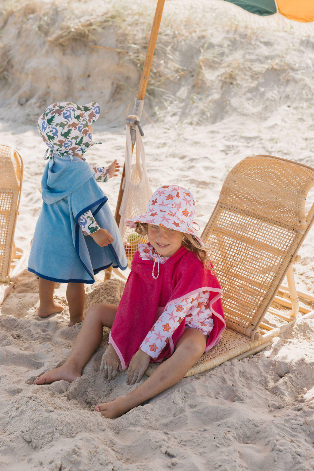 ACORN PINK TERRY TOWELLING HOODED TOWEL