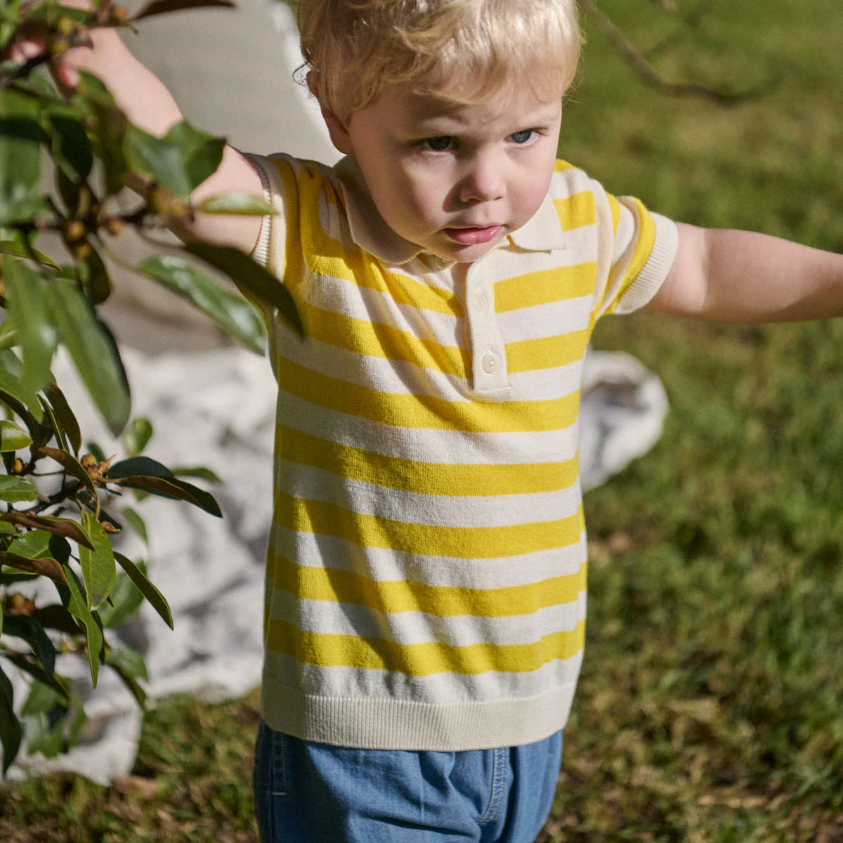 NATURE BABY STEVIE POLO SUNNY BOLD STRIPE