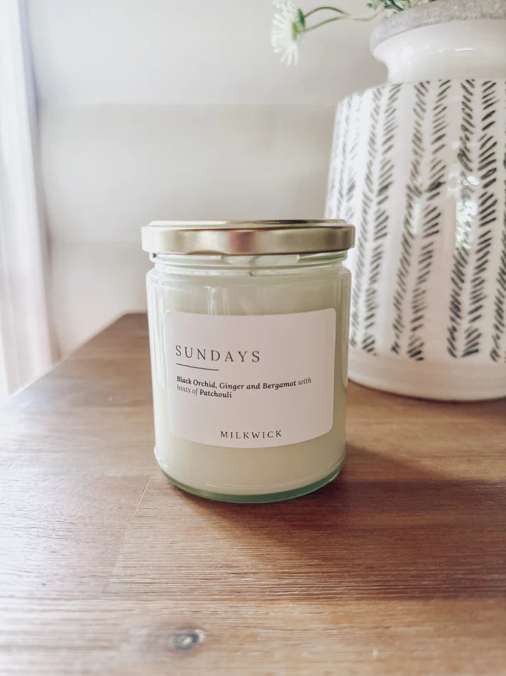 MILKWICK SUNDAYS CANDLE LGE 250ML