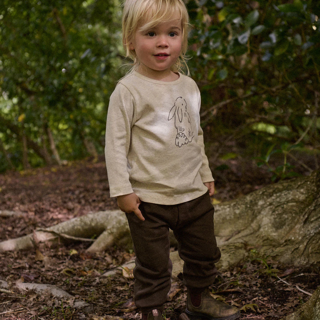 NATURE BABY SUNDAY TRACK PANTS PINECONE