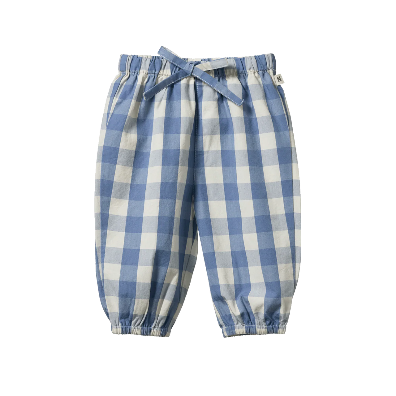 NATURE BABY SUNNY PANTS BLUEBELLE CHECK