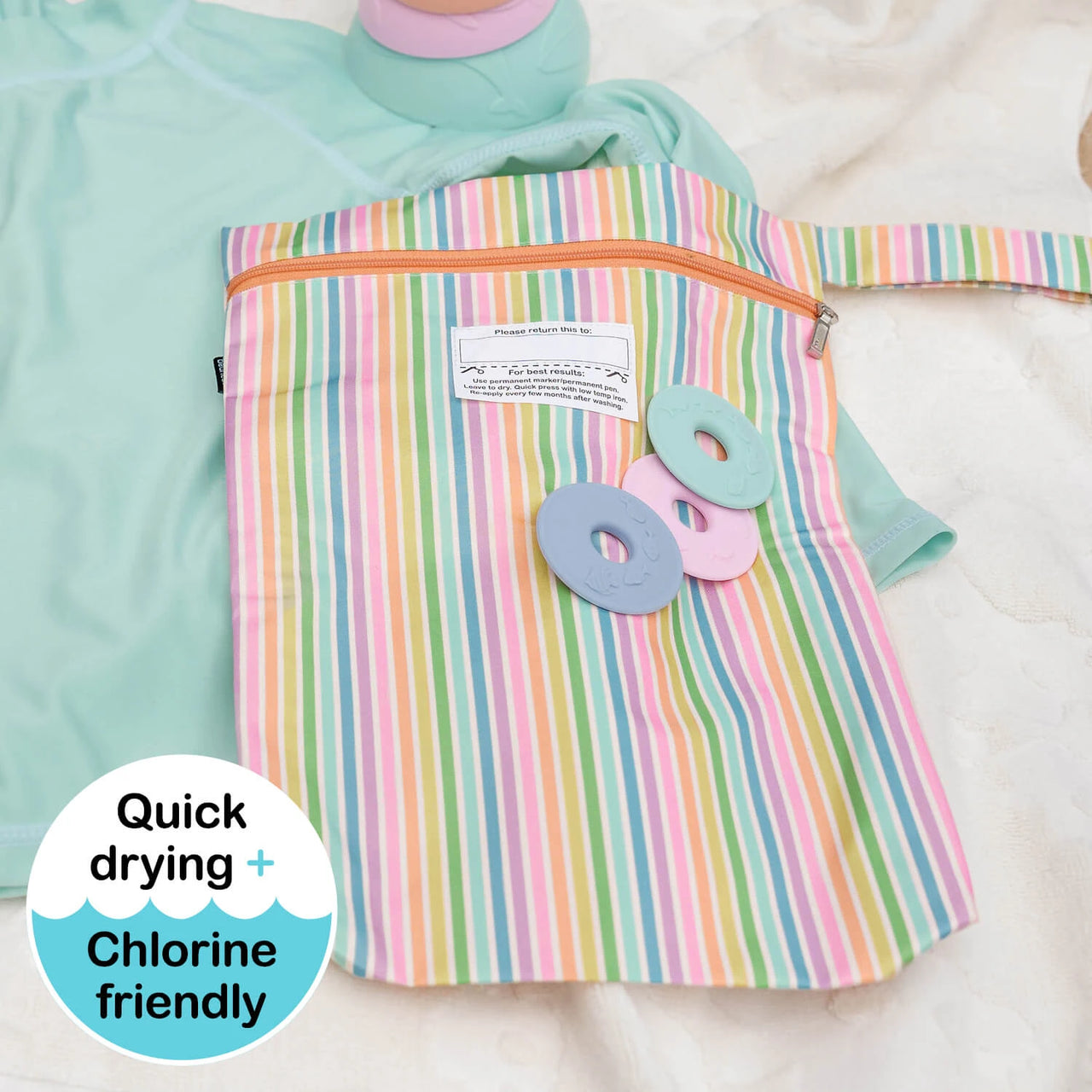 BEDHEAD SWIM WET BAG - RAINBOW PRINT