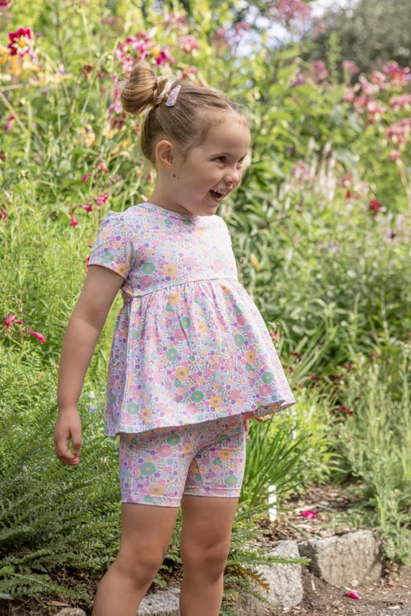 MILKY PASTEL GARDEN BIKE SHORT