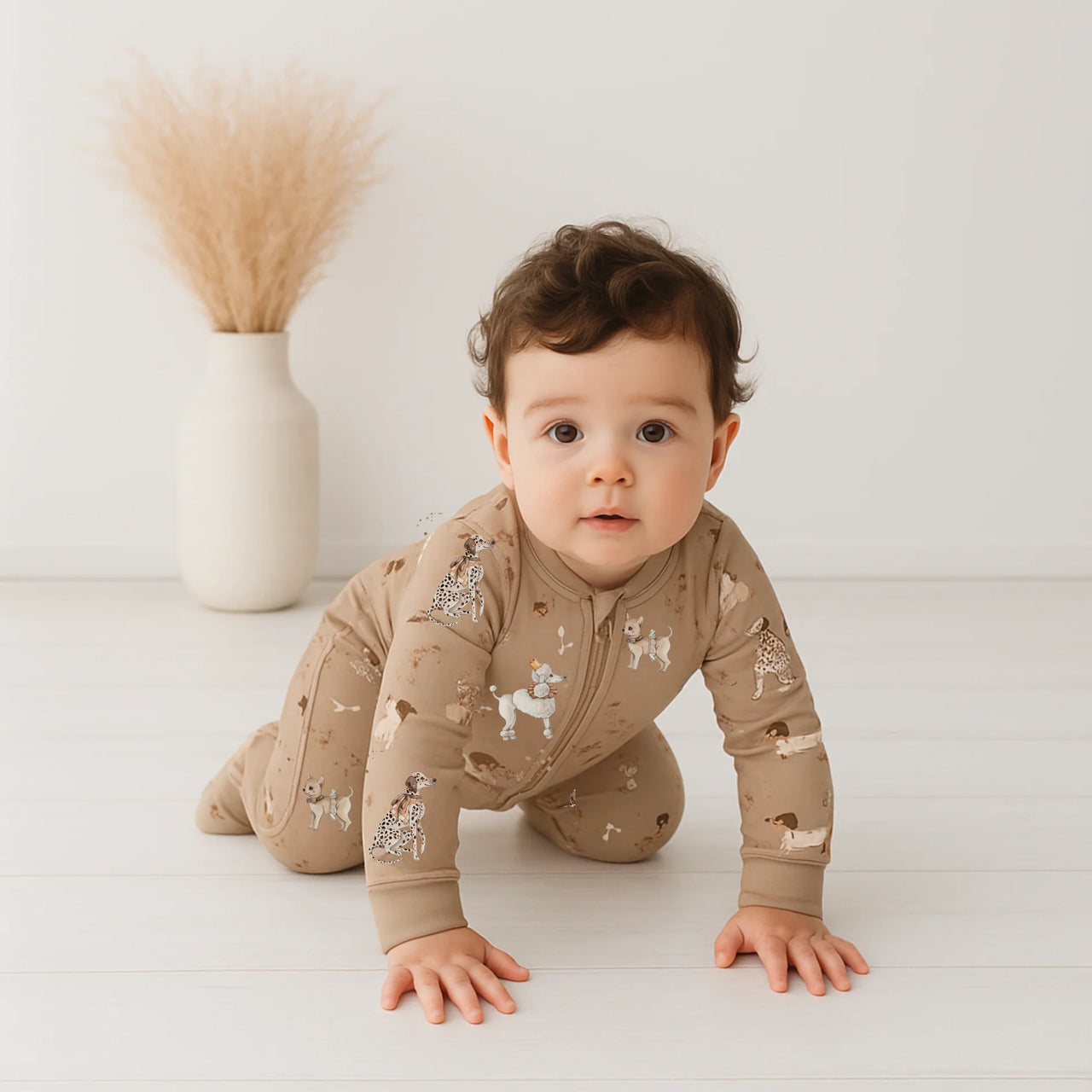 CONFETTI KIDZ BAMBOO ZIPSUIT - SHOW PUPS