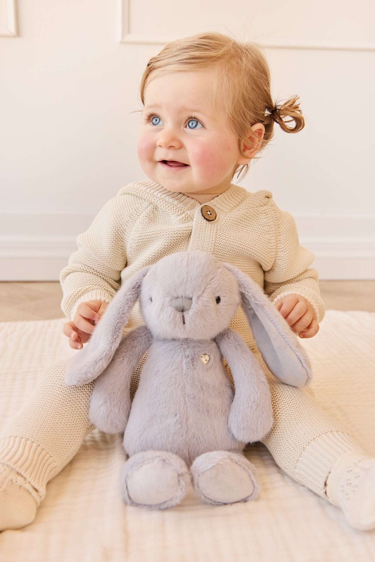 JAMIE KAY SNUGGLE BUNNIES - PENELOPE THE BUNNY -  SILVER