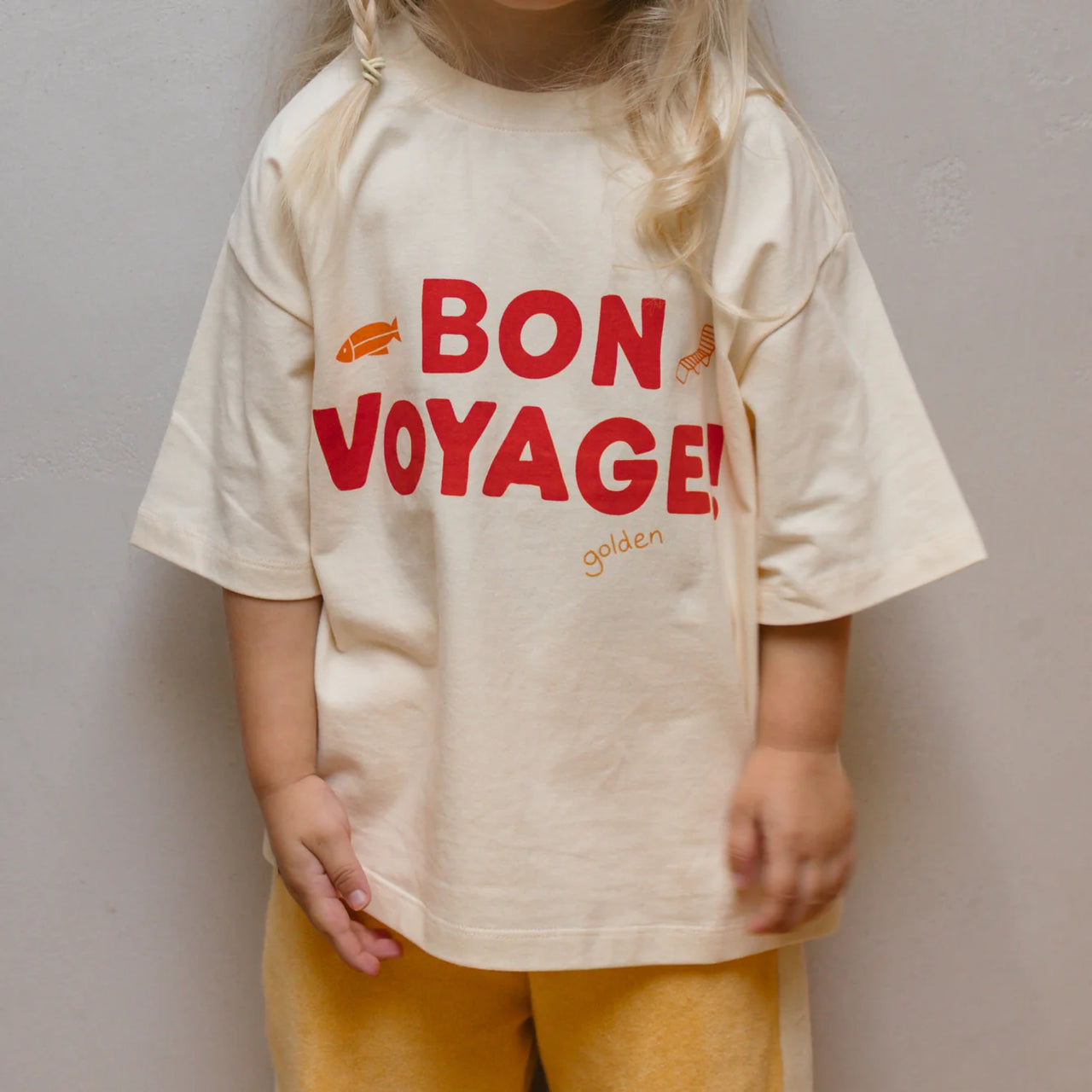 GOLDEN CHILDREN BON VOYAGE TEE VANILLA PARFAIT
