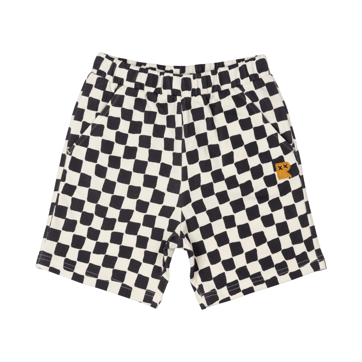 ROCK YOUR BABY BLACK CHECKER SHORTS