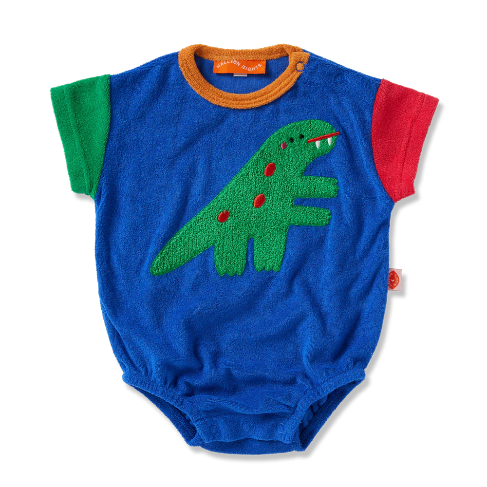 HALCYON NIGHTS DINO DAYS TERRY BODYSUIT