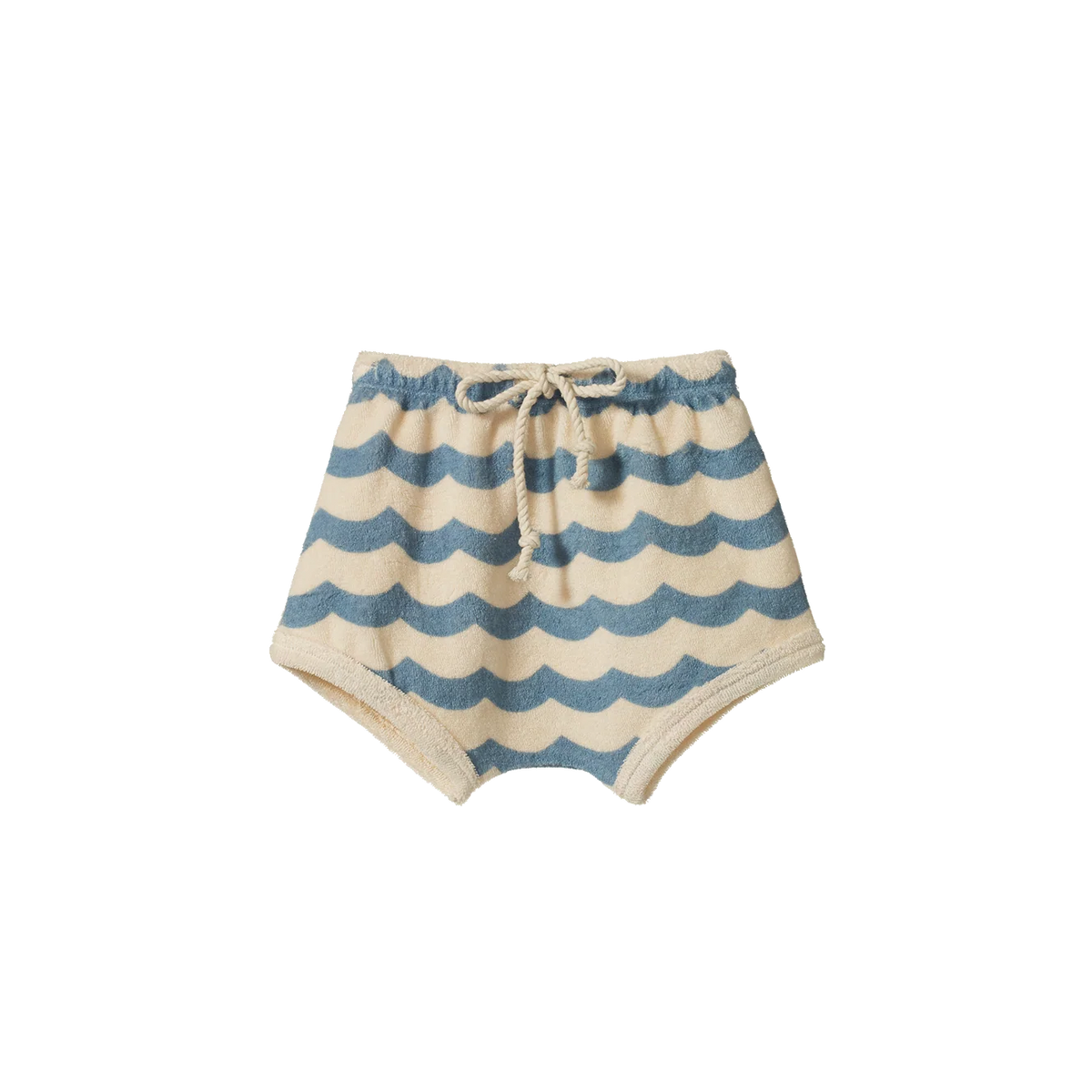 NATURE BABY TERRY SHORT WAVES PRINT