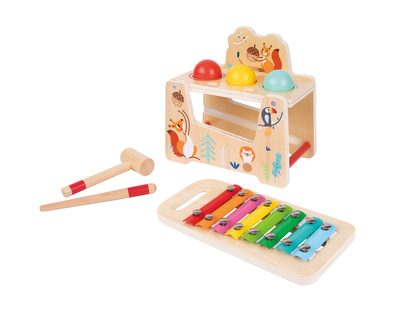 POUND & TAP BALL BENCH W XYLOPHONE