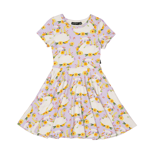 ROCK YOUR BABY PRINCESS SWAN WAISTED DRESS