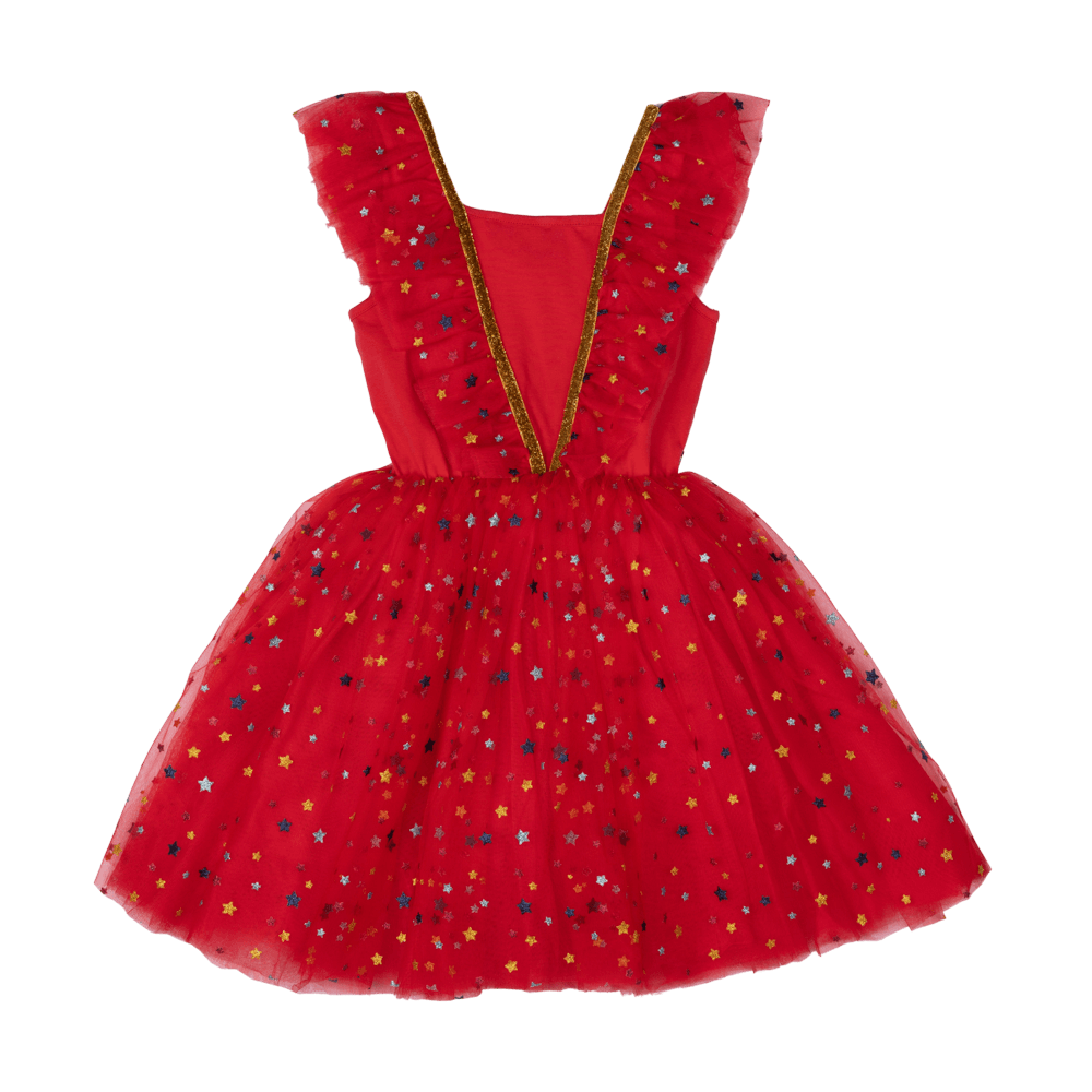 ROCK YOUR KID RED CHRISTMAS ANGEL DRESS