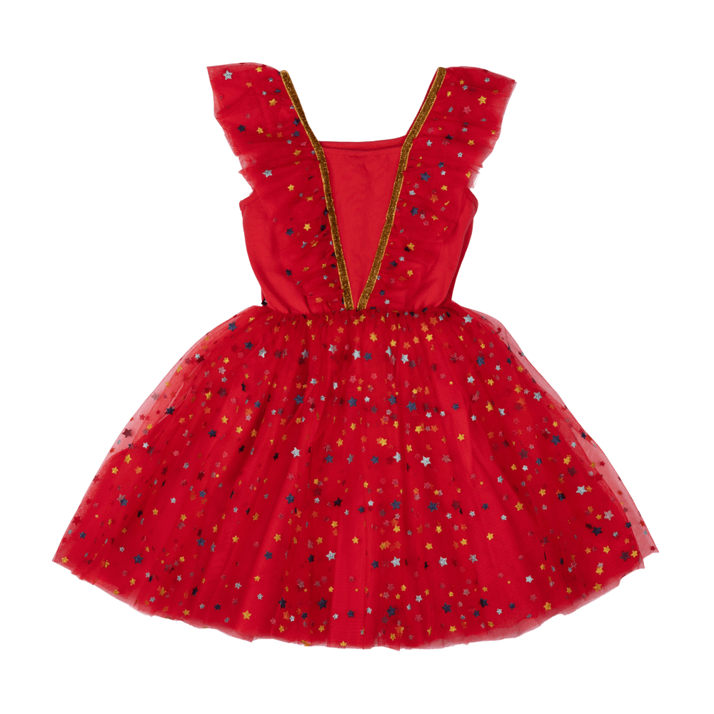 ROCK YOUR KID RED CHRISTMAS ANGEL DRESS