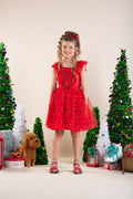 ROCK YOUR KID RED CHRISTMAS ANGEL DRESS