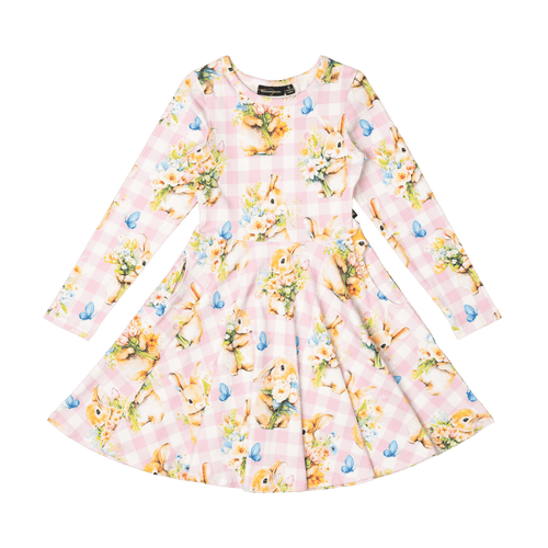ROCK YOUR BABY BUNNY BOUQUET WAISTED DRESS