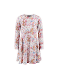 ROCK YOUR KID DITSY BUNNY LONG SLEEVE WAISTED DRESS