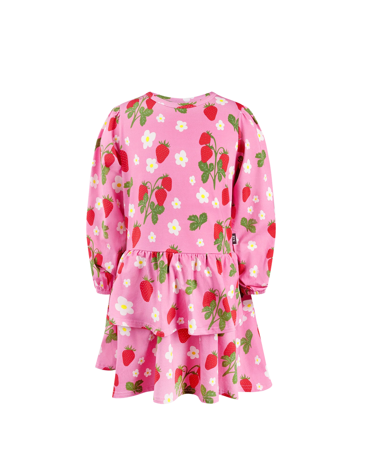 ROCK YOUR KID STRAWBERRY LONG SLEEVE FRILL DRESS