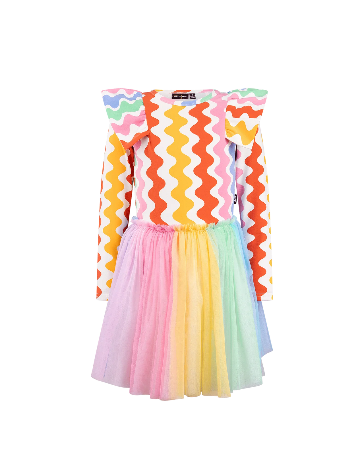 ROCK YOUR KID RIC RAC LONG SLEEVE CIRCUS DRESS