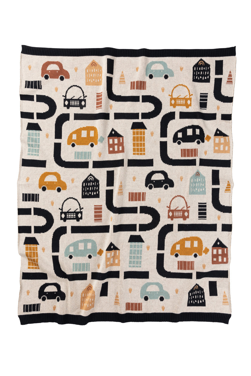 INDUS DESIGN TRANSPORT BABY BLANKET