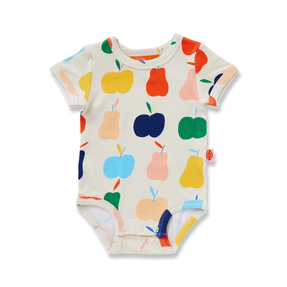 HALCYON NIGHTS SHORT SLEEVE BODYSUIT - TINY ORCHARD