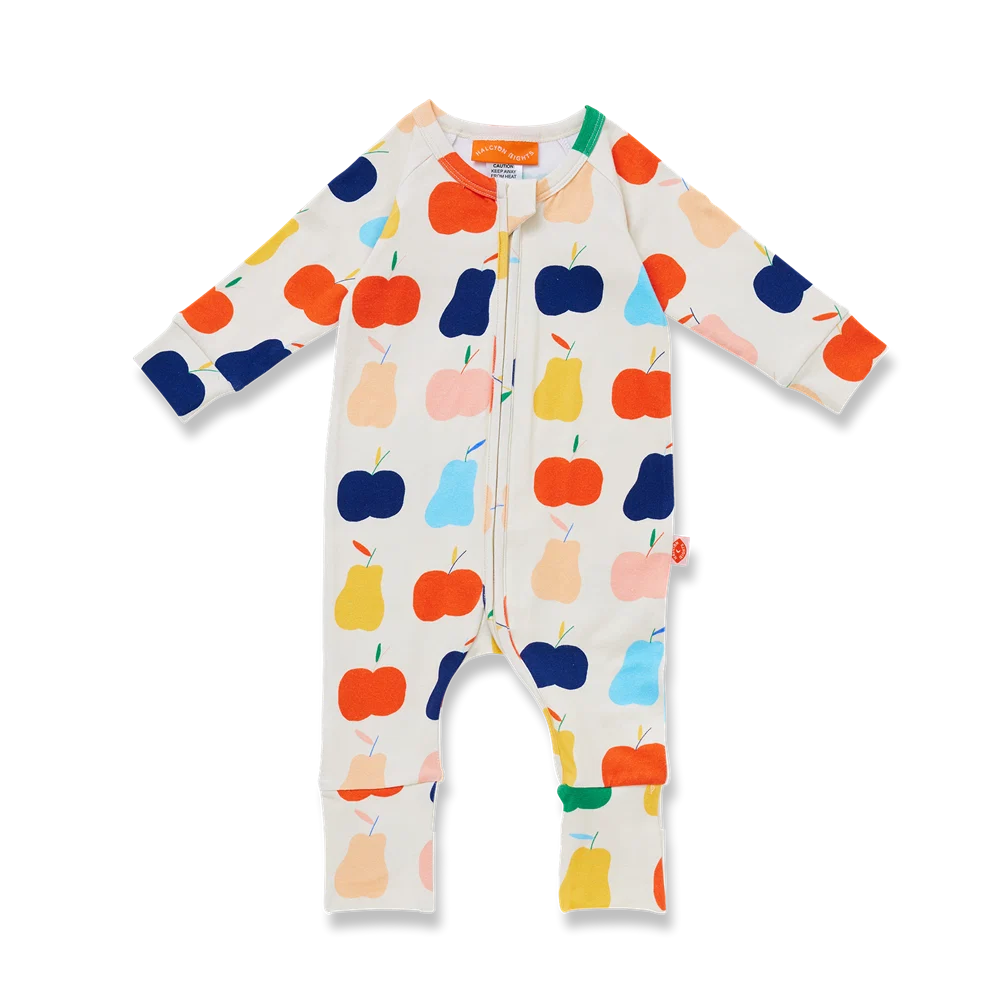 HALCYON NIGHTS LONG SLEEVE TINY ORCHARD ROMPER
