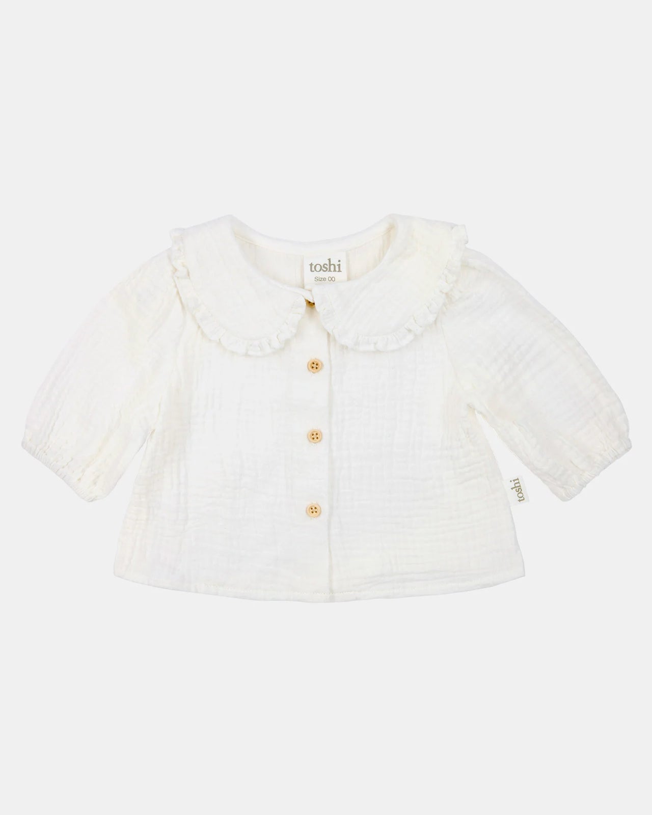 TOSHI BABY BLOUSE PETER PAN CREAM