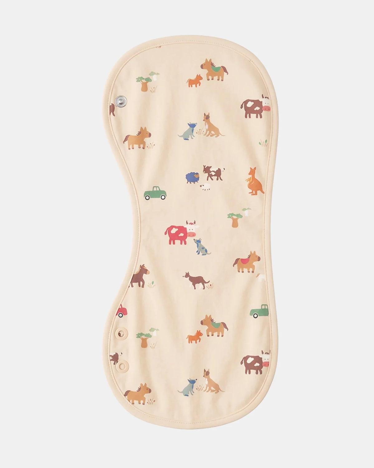 TOSHI BABY BURP CLOTH ARCADIA STATION HANDS