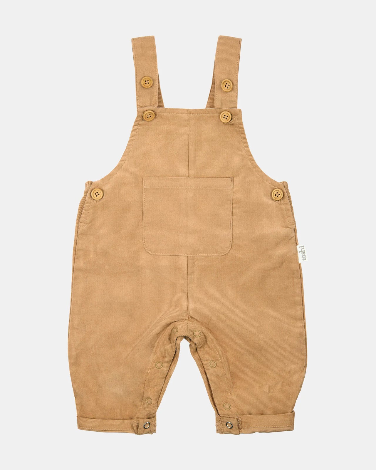 TOSHI QUINCY CORD OVERALLS DRIFTWOOD